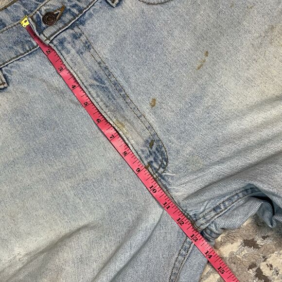VTG Levis 550 Jeans Men 36x30 Blue Relaxed Tapered 90s Light Wash Tag Distressed - Picture 9 of 16